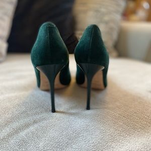 Suede green Jimmy Choo Stilettos size 37
